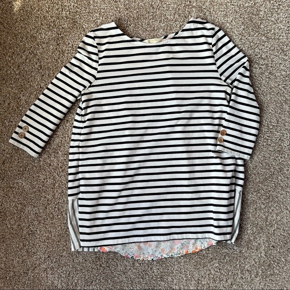 Matilda Jane Clothing w Joanna Gaines Harvest Days Striped Floral 3/4 Sleeve XS - Picture 3 of 9